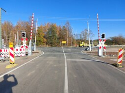 Neuer Bahnübergang an der Bundesstraße 176