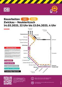 Übersichtsplan Schienenersatzverkehr