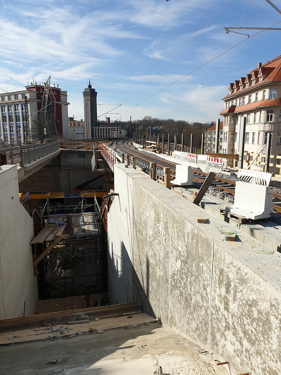 Herstellung Treppenaufgang Reichenhainer Straße, 02.03.2022
