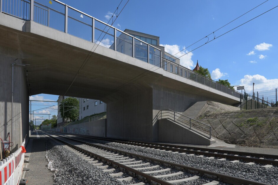 Neue Straßenüberführung Koburger Straße Juli 2026